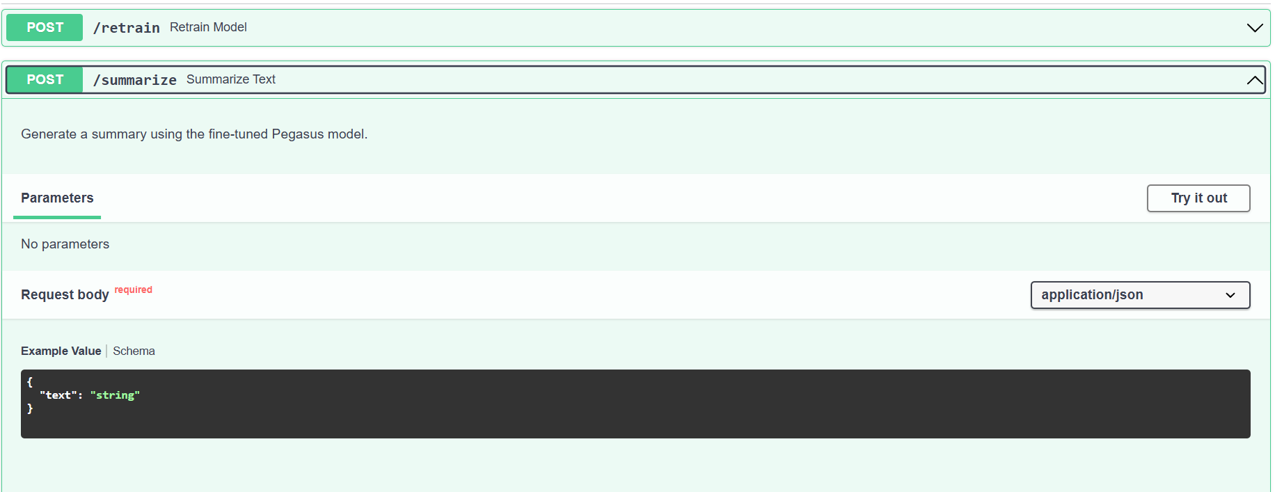 Swagger UI 2